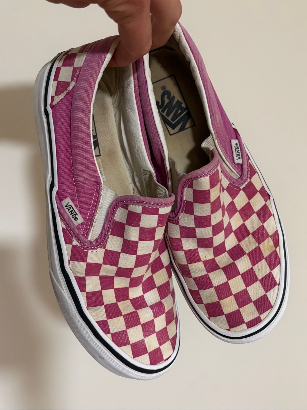 Vans | Women’s | Classic Slip-On Checkerboard Pink/Purple | US9 EU40